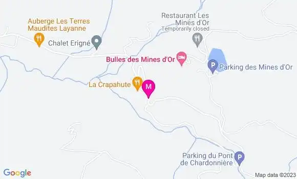 Localisation Restaurant  La Crapahute