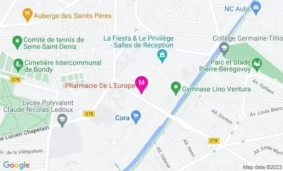 Localisation Le Parvis Brasserie