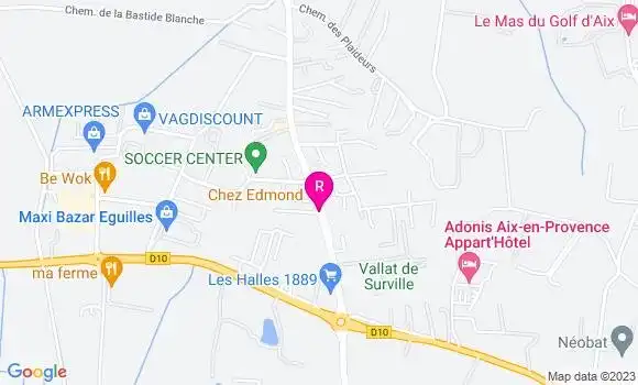 Localisation Restaurant  Chez Edmond