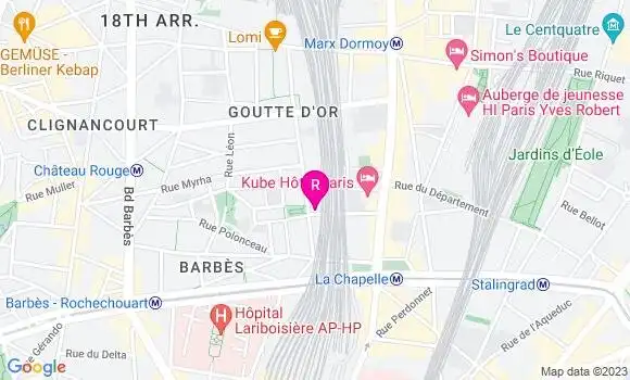 Localisation Restaurant  La Môme