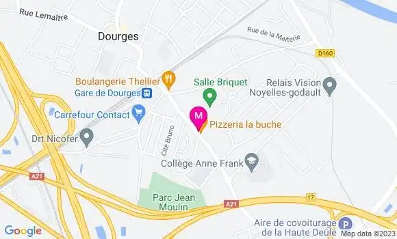 Localisation Pizzeria La Buche