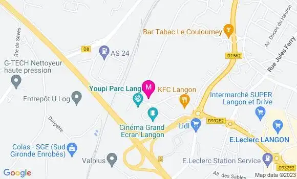 Localisation Restaurant  Au Bureau