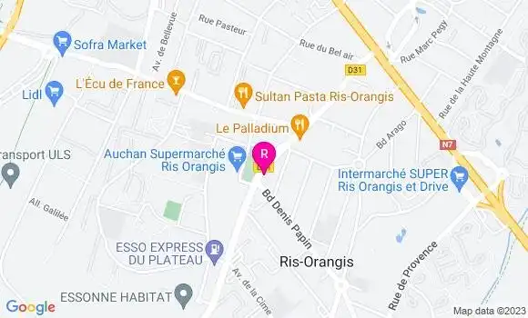 Localisation Restaurant  O