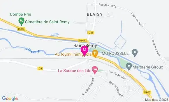 Localisation Restaurant  La Mirabelle