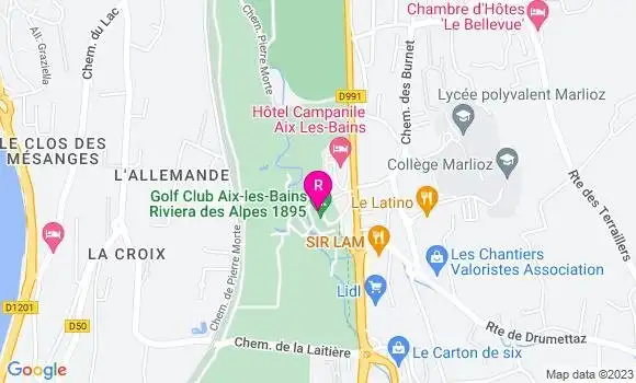 Localisation Restaurant du Golf