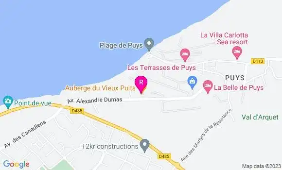 Localisation Auberge du Vieux Puits