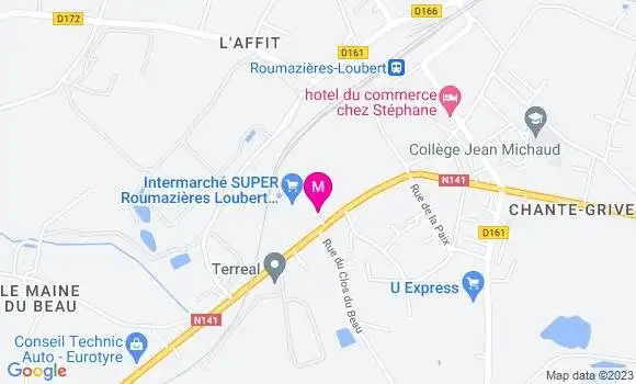 Localisation La Brasserie Lucky