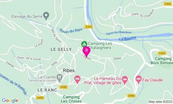 Localisation Restaurant  La Cueille