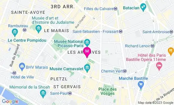 Localisation Restaurant  Le Sévigné