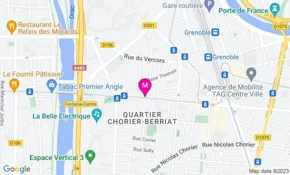 Localisation Restaurant Africain Mam Vero