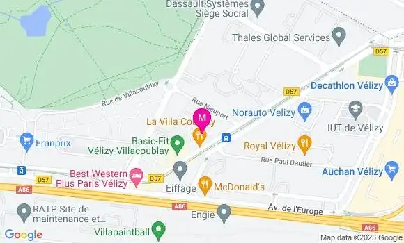 Localisation Restaurant  La Villa Coublay