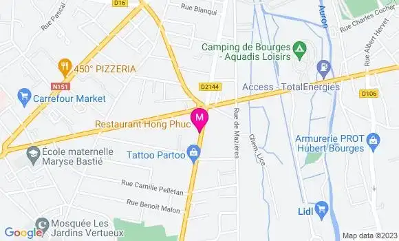 Localisation Restaurant Vietnamien Hong Phuc