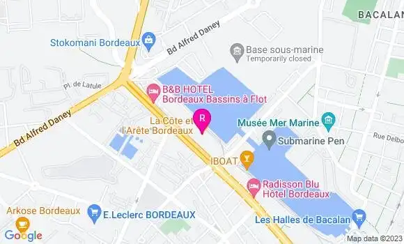 Localisation Restaurant  La Côte et l