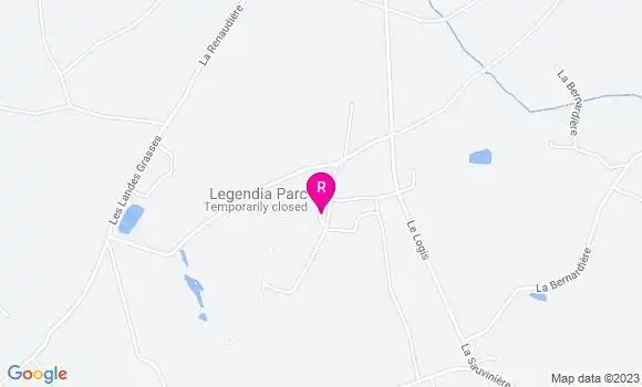 Localisation Restaurant  Legendia Parc