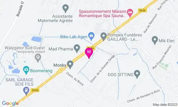 Localisation Restaurant  Monky