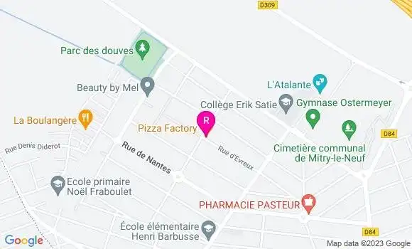 Localisation Restaurant  Pizza Factory