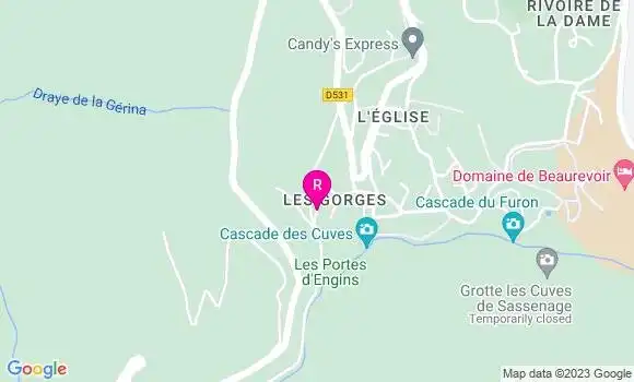 Localisation Restaurant  La Table du Furon