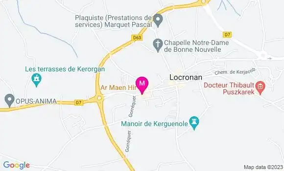 Localisation Crêperie Ar Billig