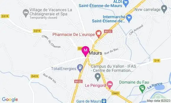 Localisation Restaurant  L