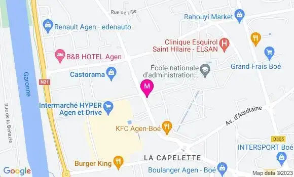 Localisation Pizzeria Pizza Rega