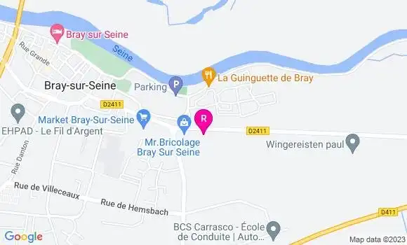 Localisation Restaurant  Le Bar et Vous