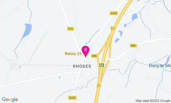 Localisation Restaurant  Relais 21