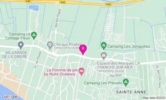 Localisation Restaurant  La Cabane
