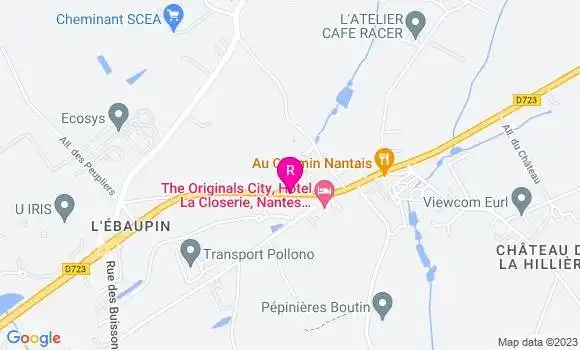 Localisation Restaurant  Au Chemin Nantais