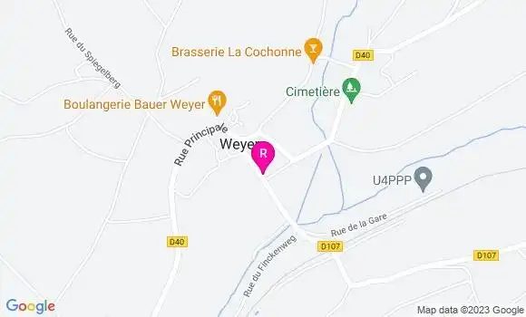 Localisation Restaurant de la Gare