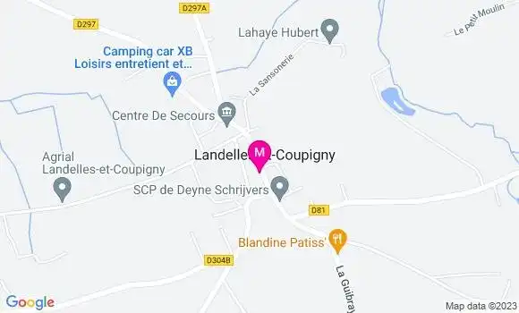 Localisation Restaurant Bar Les Marmites de Landelles