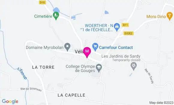Localisation Restaurant  La Gare