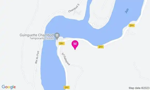 Localisation Bistrot Guinguette Chambod