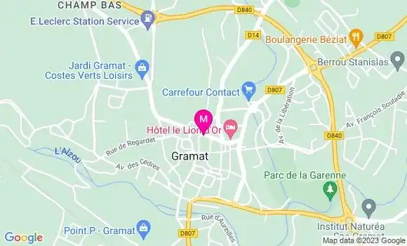 Localisation Pizzeria Les Gourmands