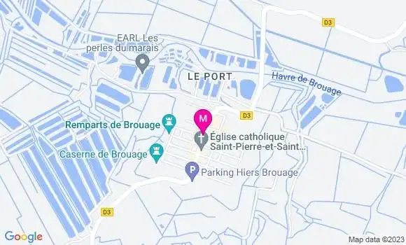 Localisation Restaurant  Le Brouage