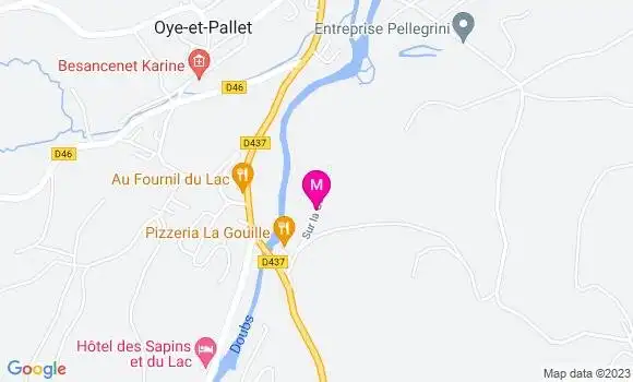Localisation Pizzeria La Gouille