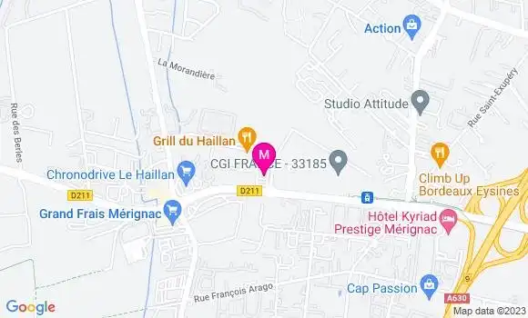 Localisation Restaurant Grill Grill du Haillan