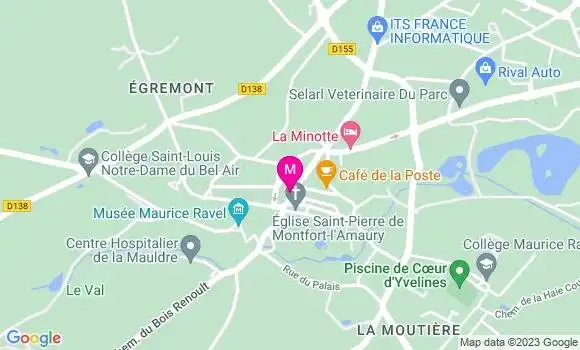 Localisation Restaurant  Au Cinq des Bach