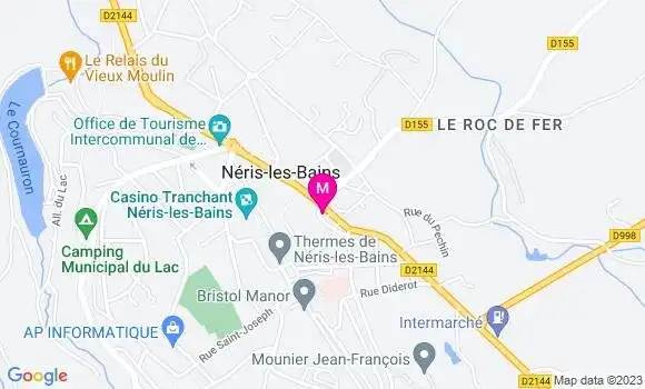 Localisation Auberge Nérisienne