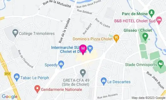Localisation Fast Food Subway