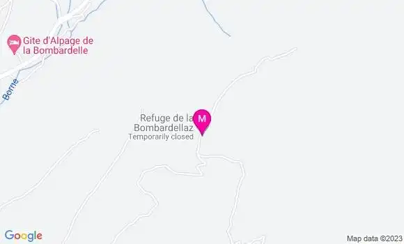 Localisation Restaurant  Refuge de la Bombardellaz