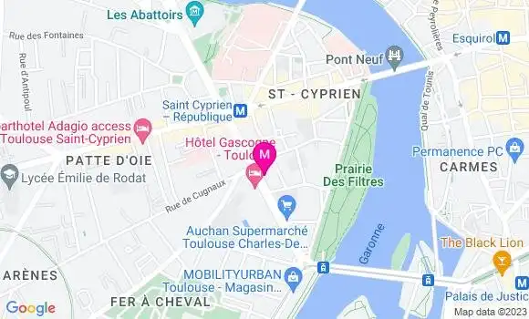 Localisation Restaurant  Au Coeur de Tunis