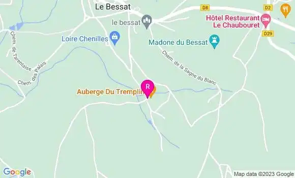 Localisation Auberge du Tremplin