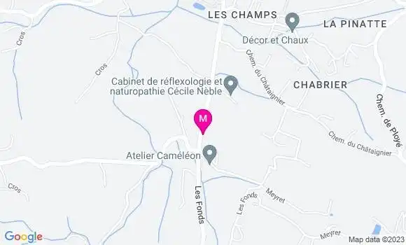 Localisation Restaurant  Le Camp Romain