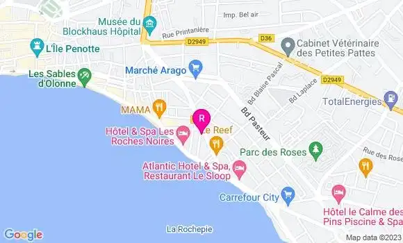 Localisation Pizzeria La Fringale