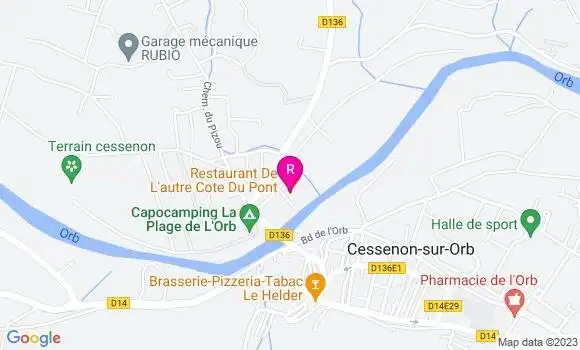 Localisation Restaurant  De l