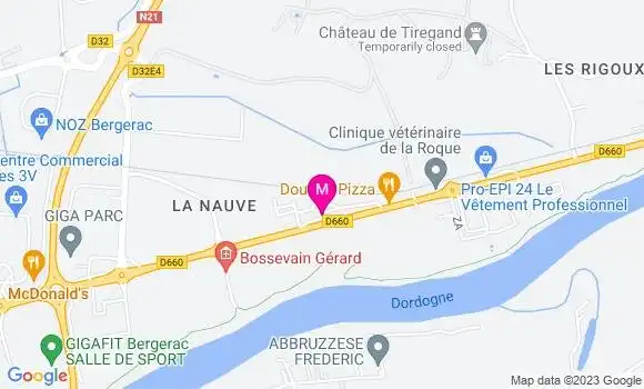 Localisation Restaurant  Le M