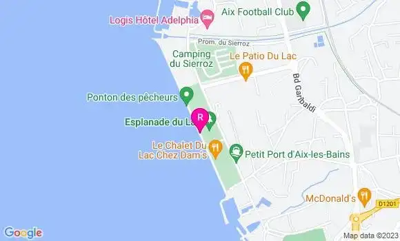 Localisation Restaurant  Le Chalet du Lac