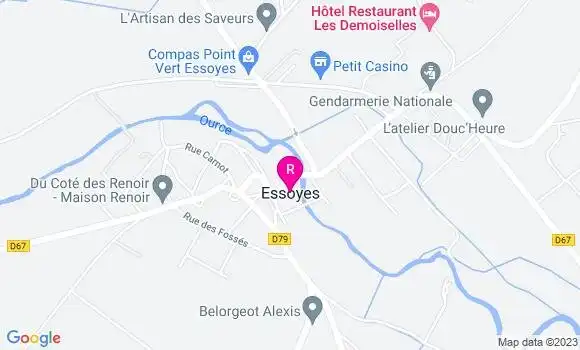 Localisation Restaurant  La Guinguette des Arts
