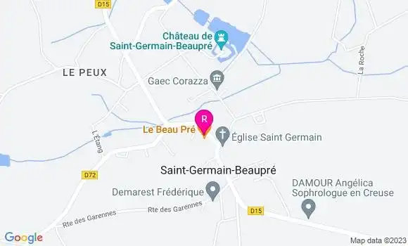 Localisation Restaurant  Le Beau Pré