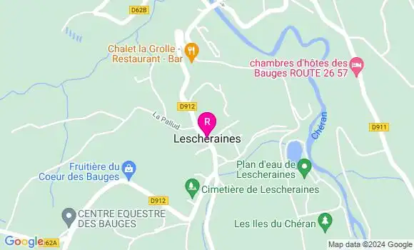 Localisation Restaurant  Chalet la Grolle
